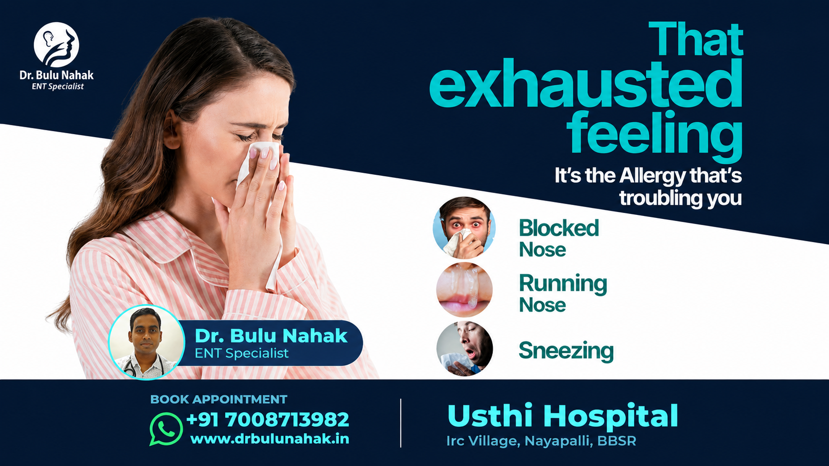That Exhausted Feeling? Allergy Symptoms Like Blocked Nose, Runny Nose & Sneezing Could Be the Cause